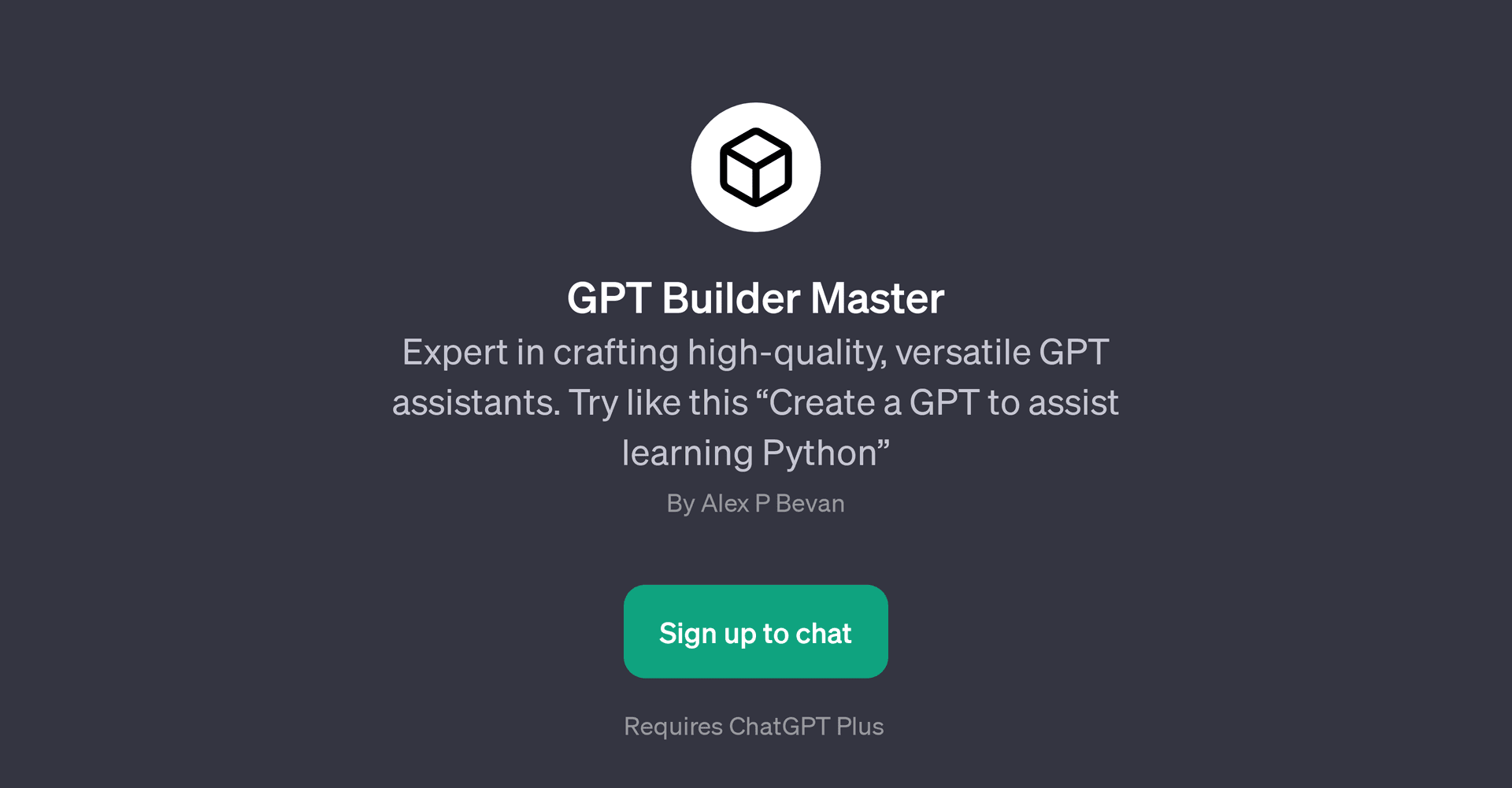 GPT Builder Master
