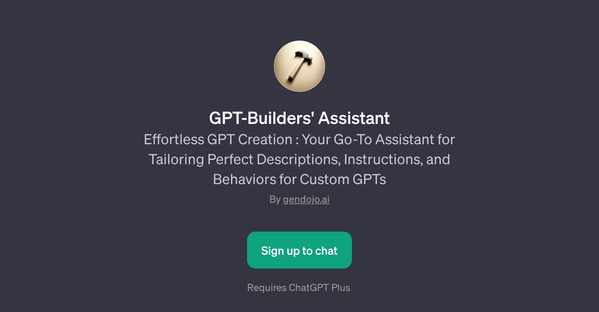 GPT-Builders' Assistant