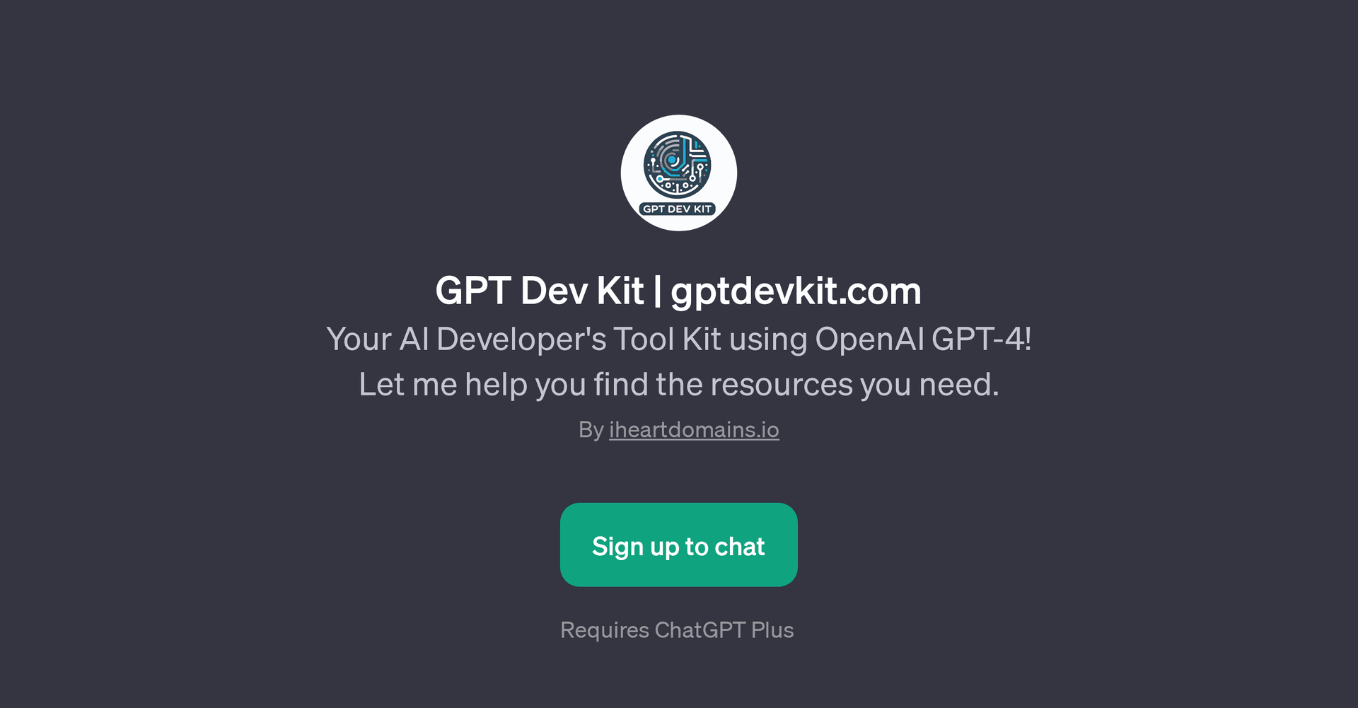 GPT Dev Kit