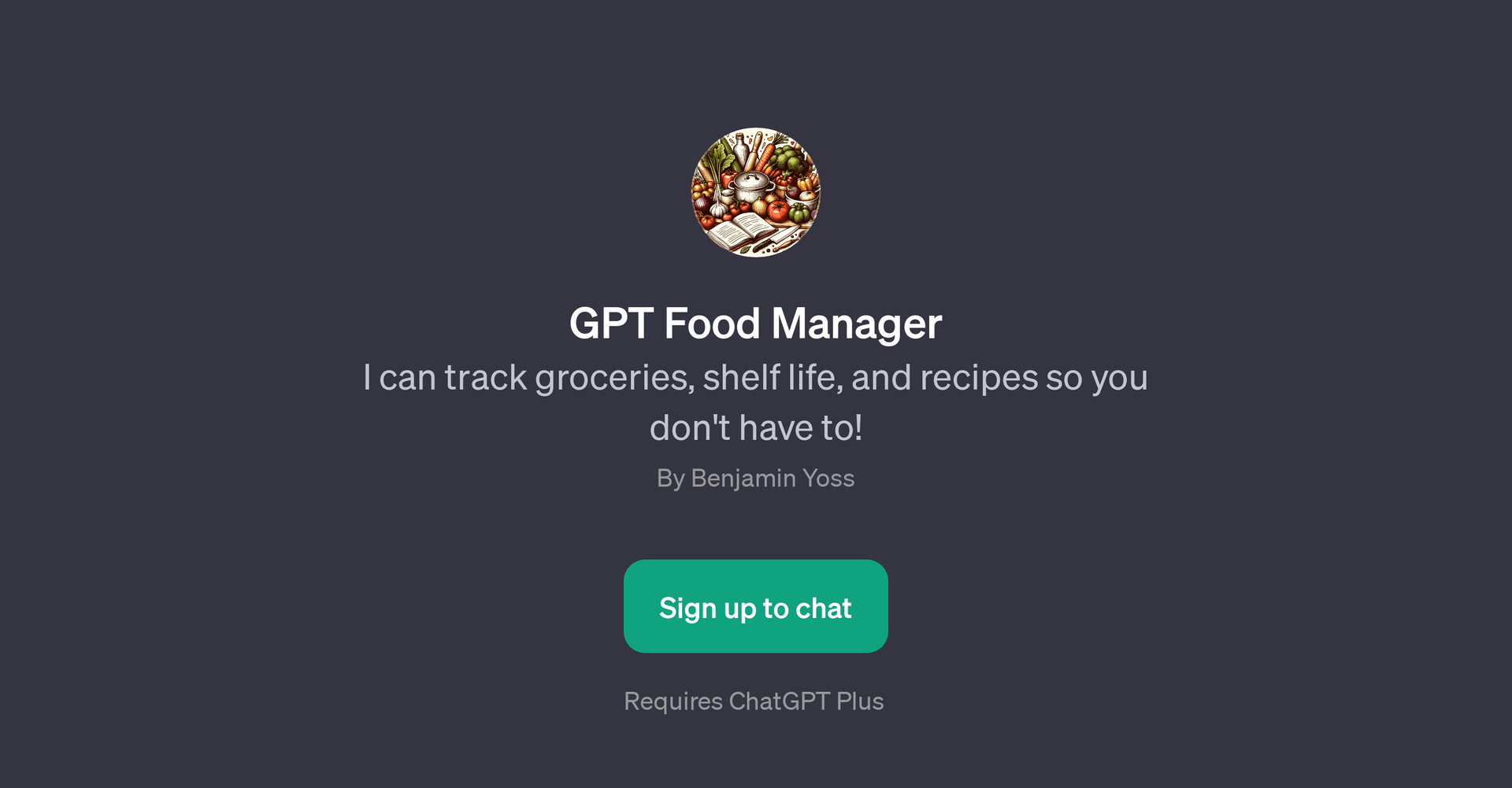 GPT Food Manager