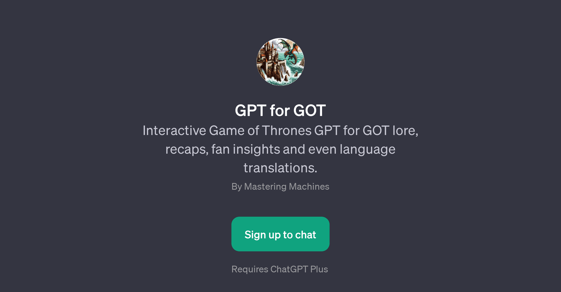 GPT for GOT