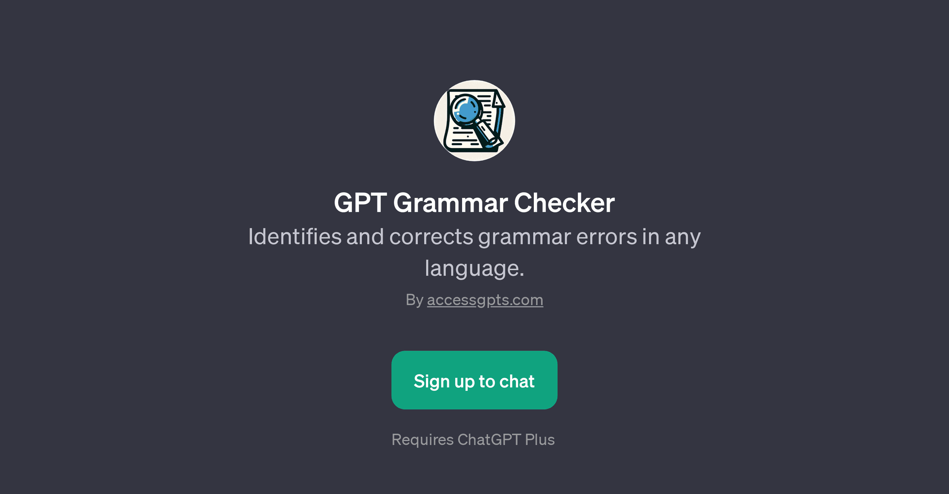 GPT Grammar Checker