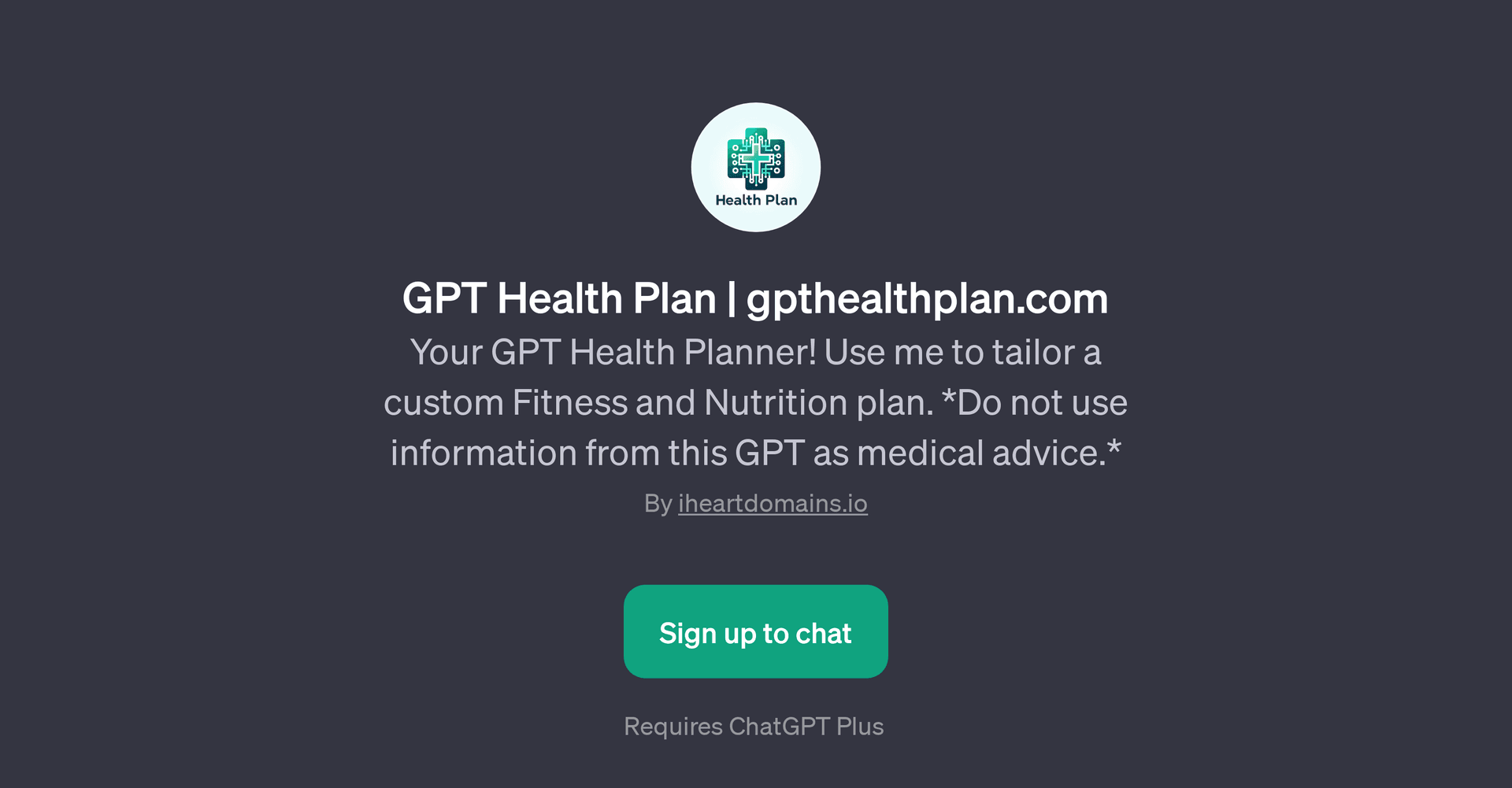 GPT Health Plan