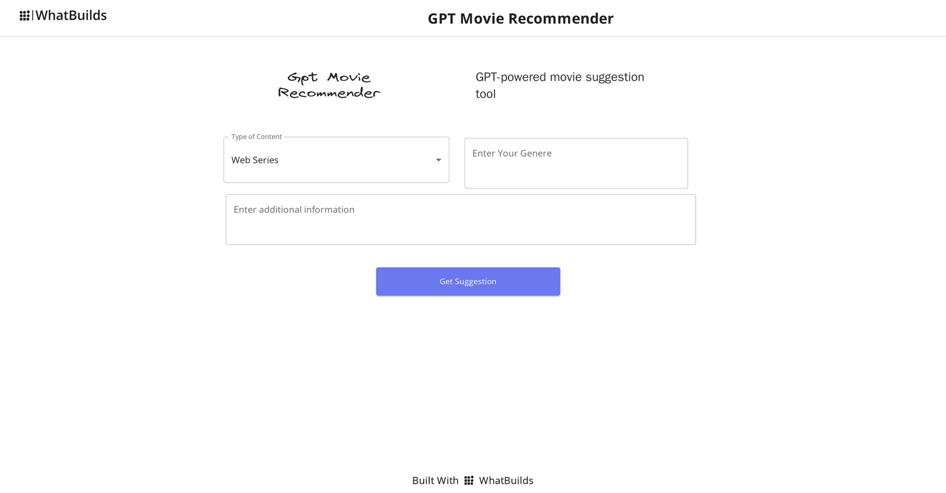 GPT Movie Recommender