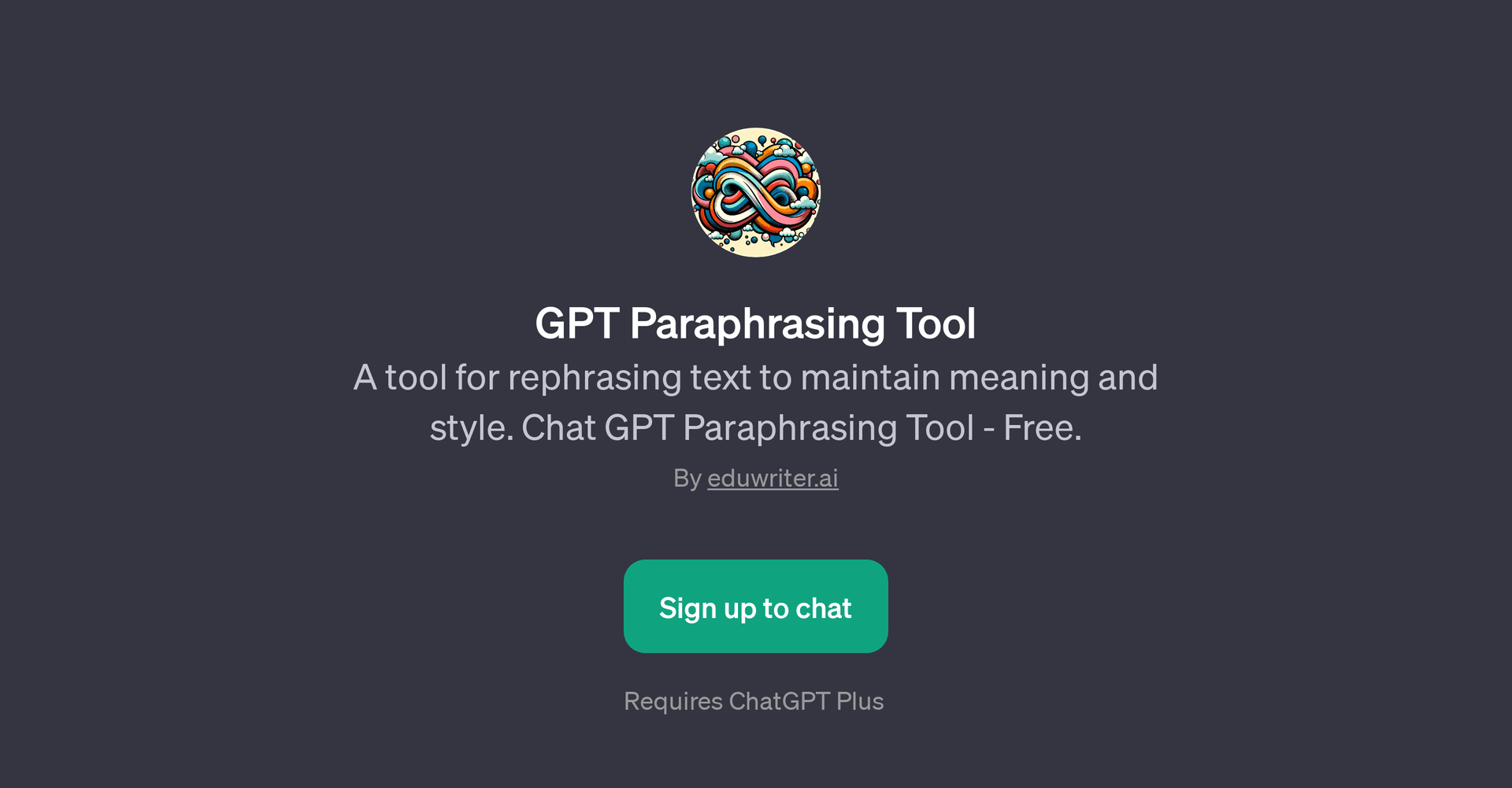GPT Paraphrasing Tool