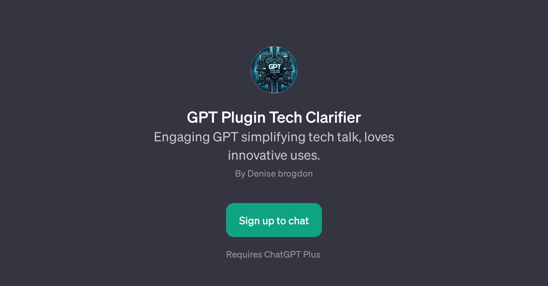 GPT Plugin Tech Clarifier