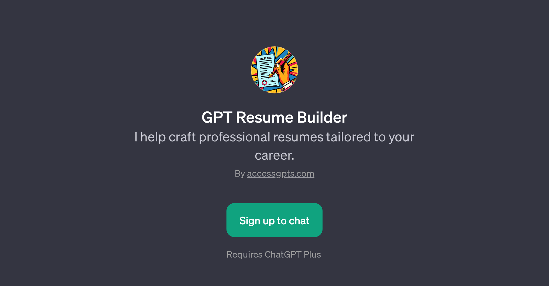 GPT Resume Builder