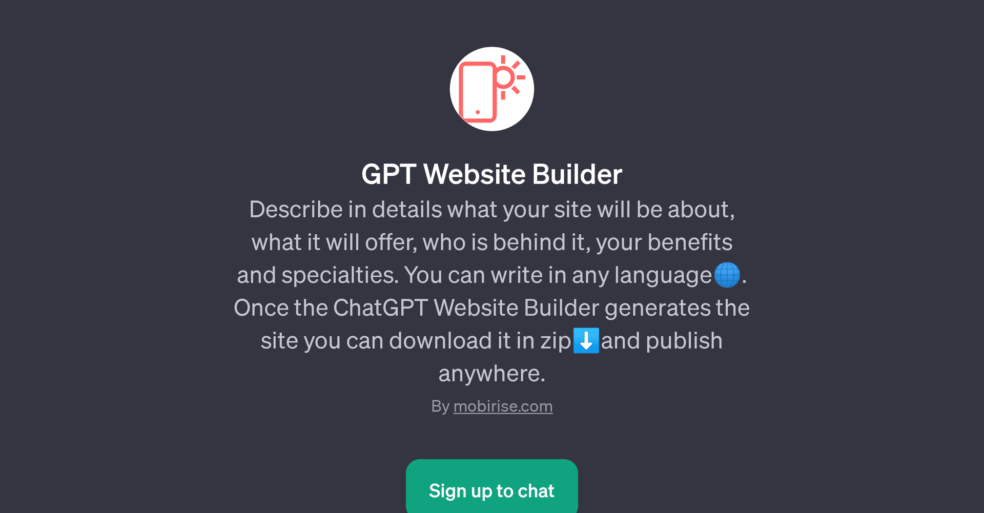 GPT Website Builder