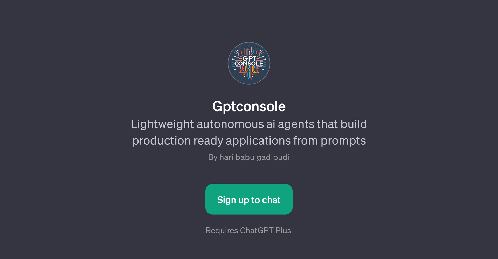 Gptconsole