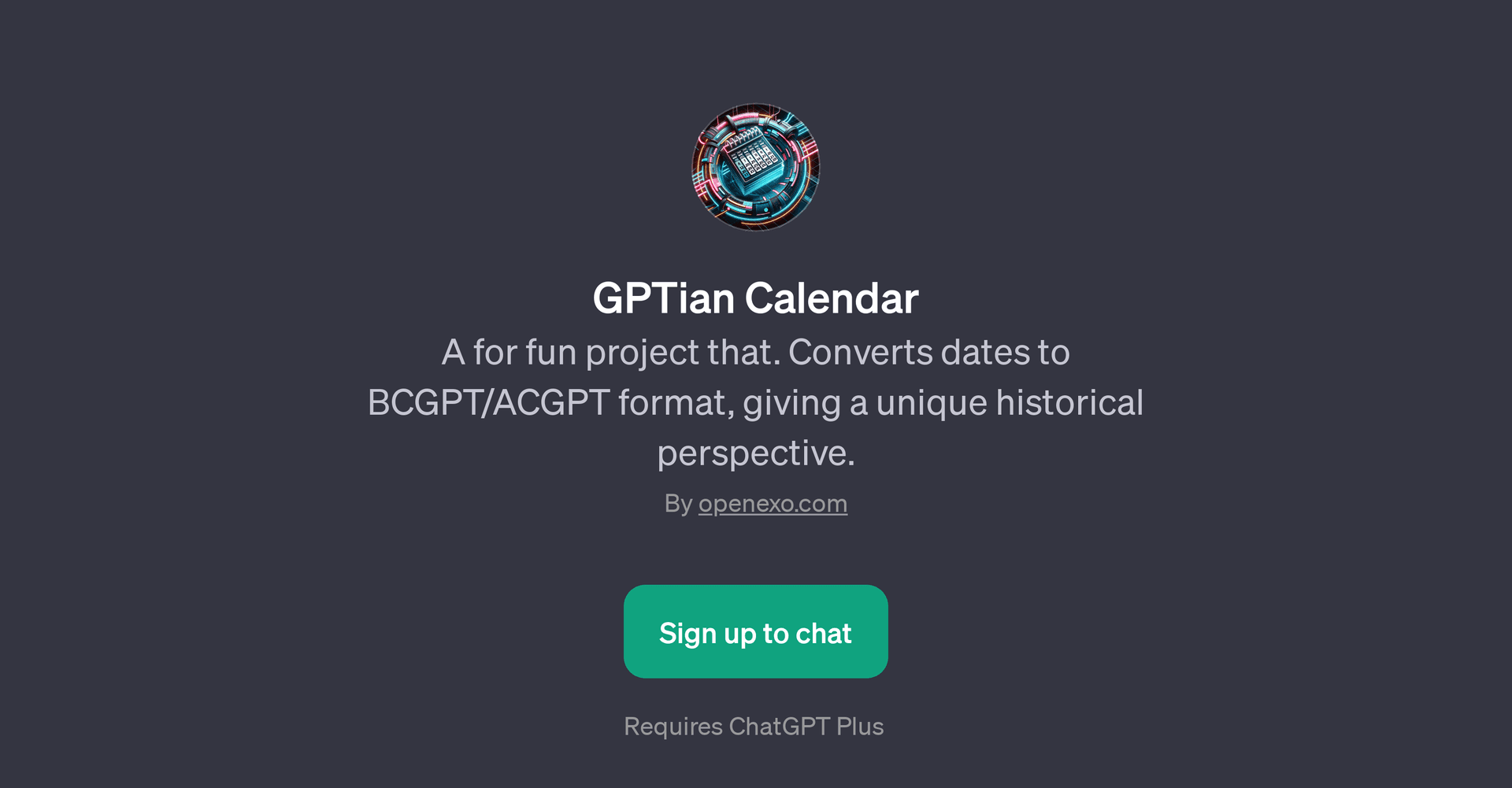 GPTian Calendar