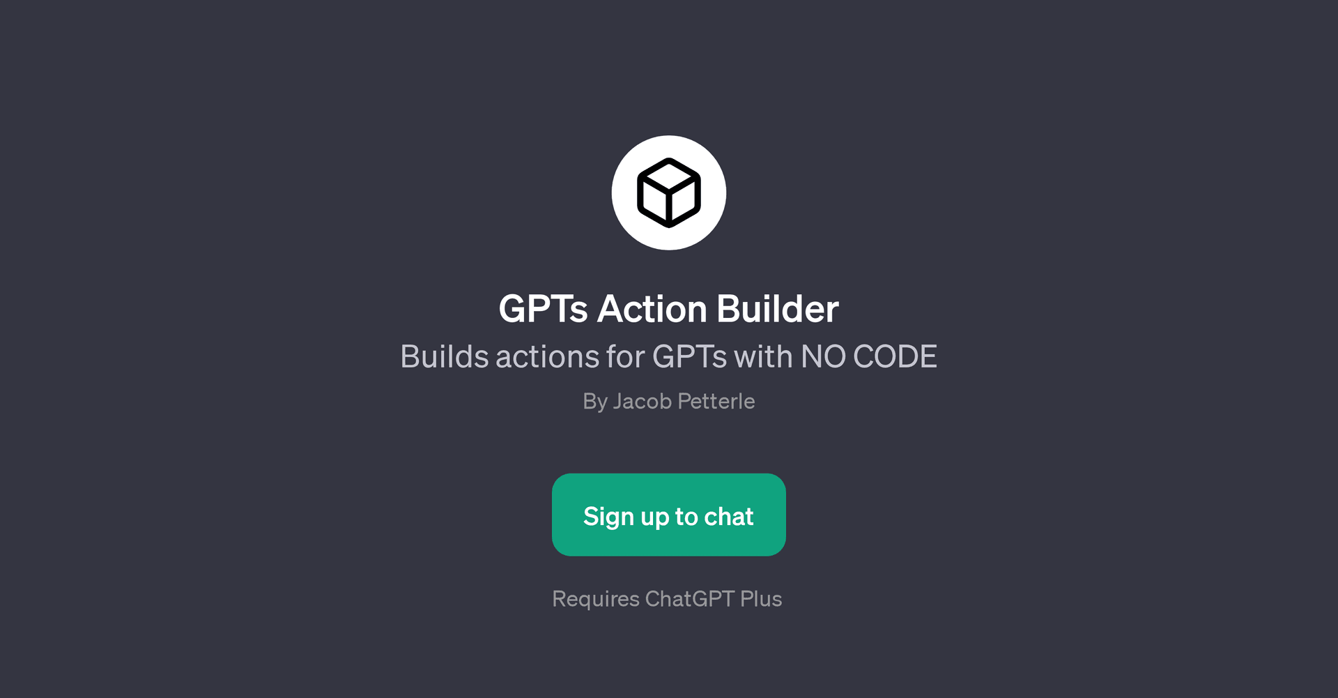 GPTs Action Builder