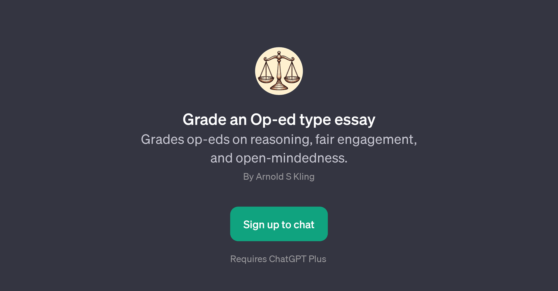 Grade an Op-ed type essay