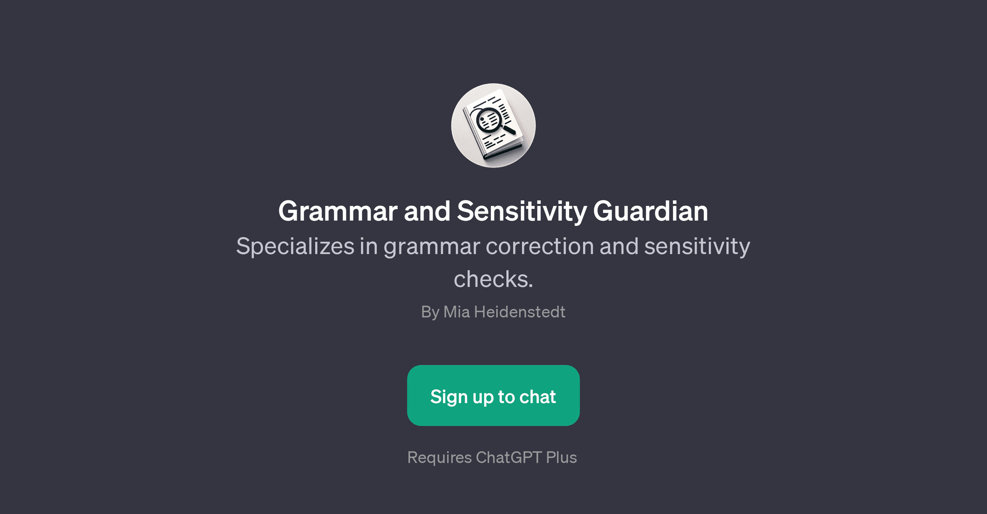 Grammar and Sensitivity Guardian