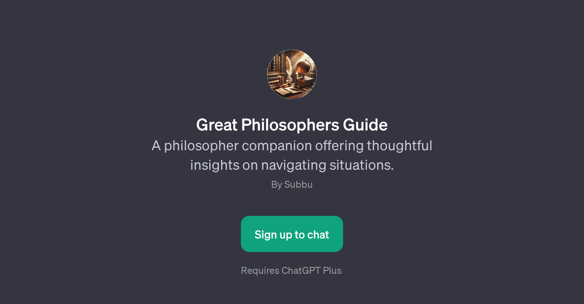 Great Philosophers Guide