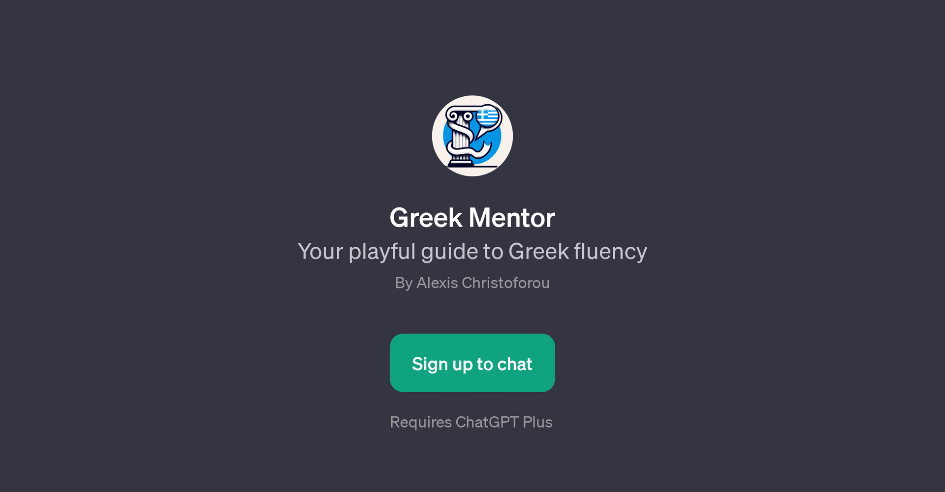 Greek Mentor