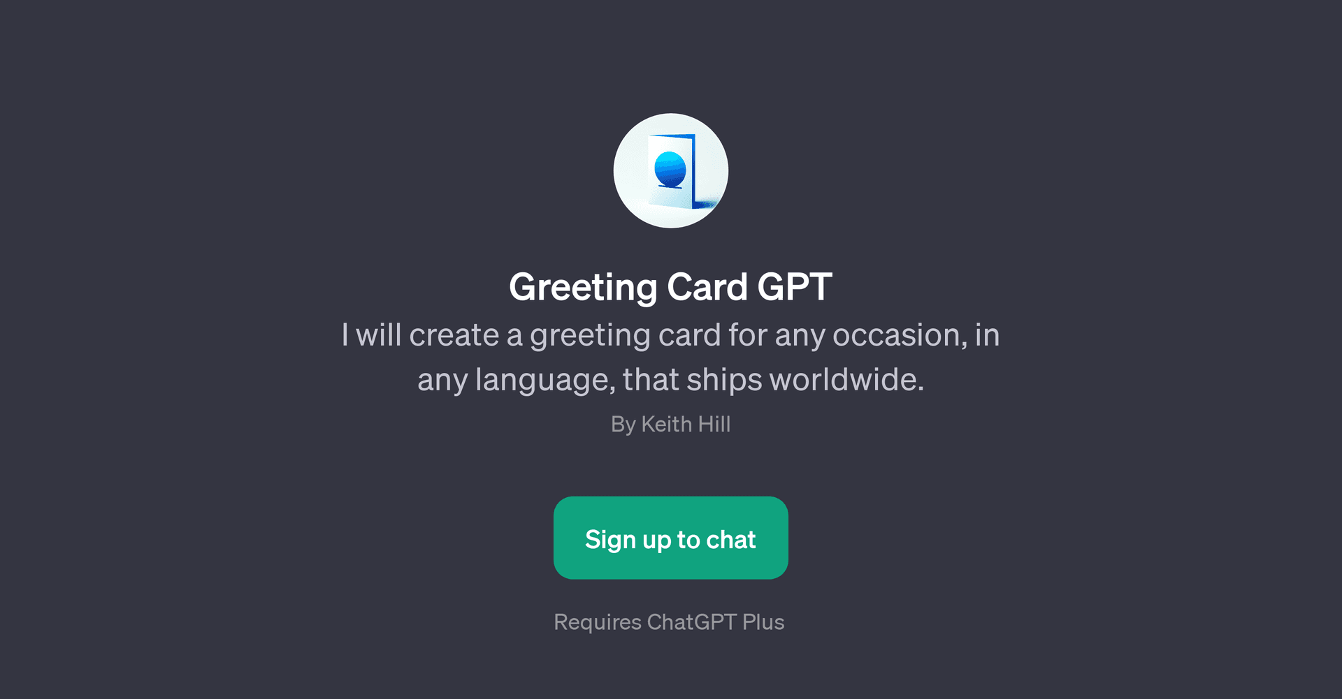 Greeting Card GPT
