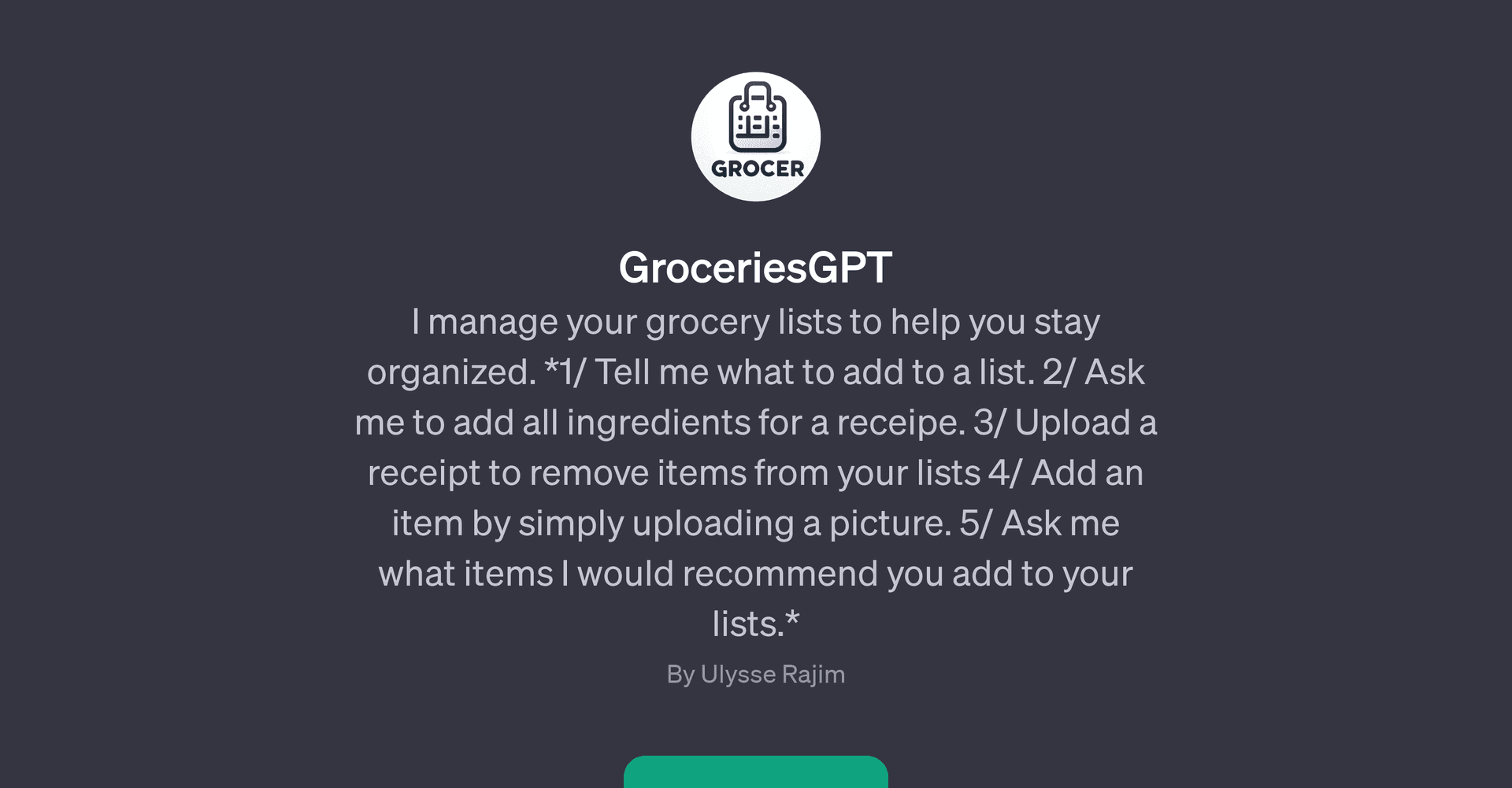 GroceriesGPT