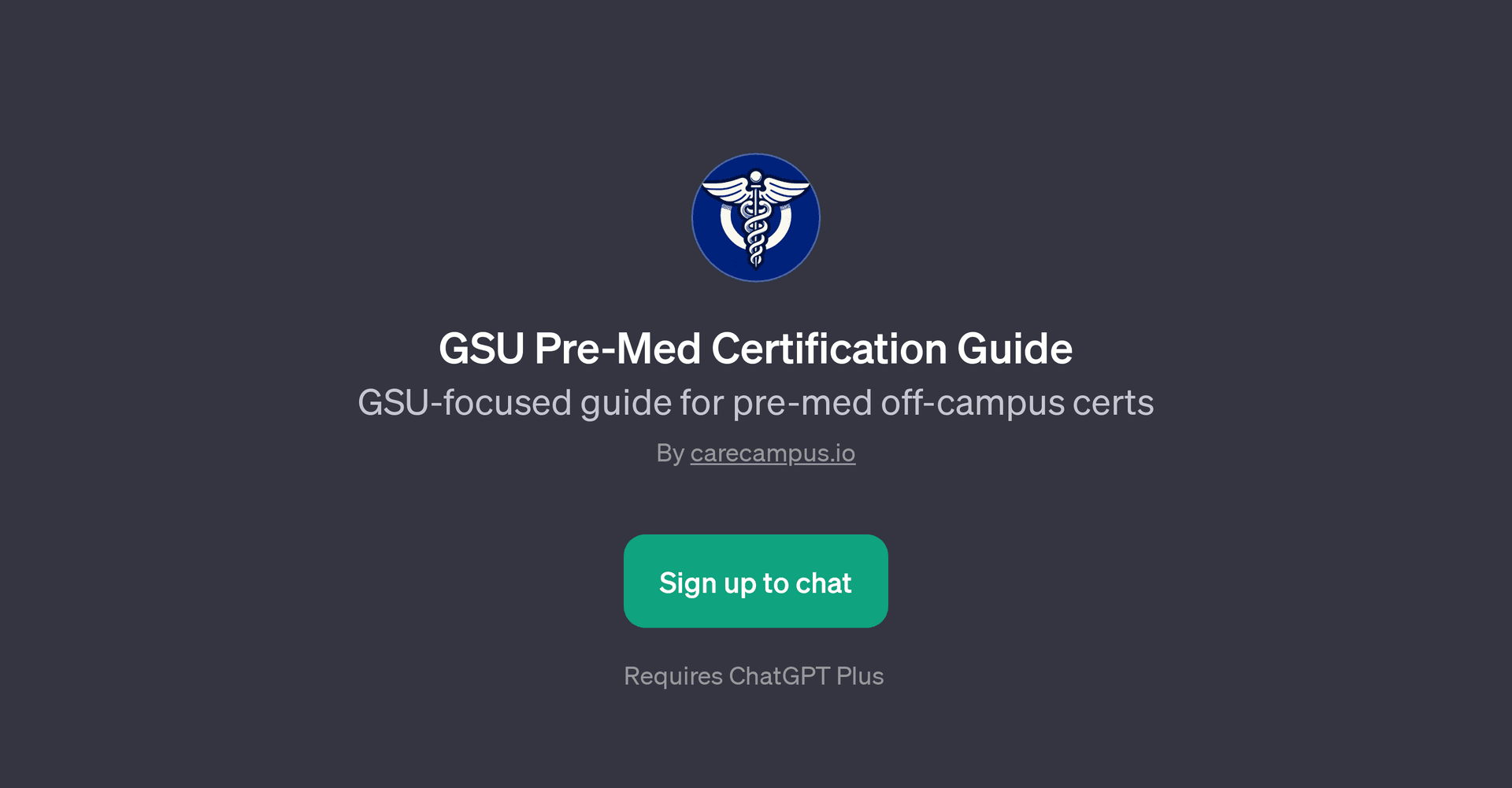 GSU Pre-Med Certification Guide