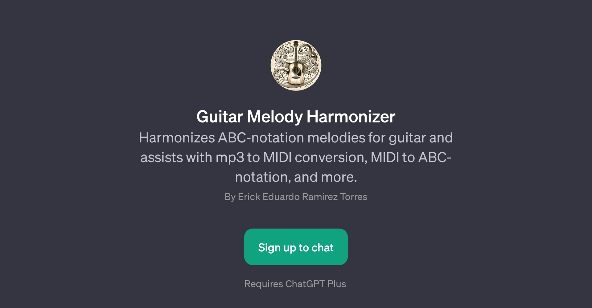 Guitar Melody Harmonizer