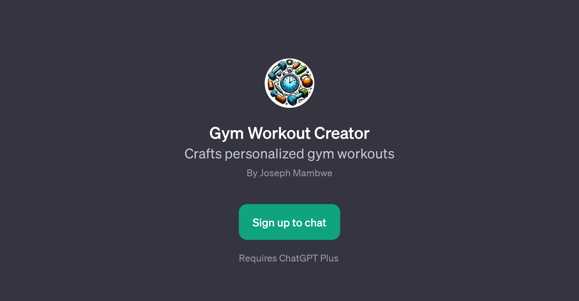 Gym Workout Creator