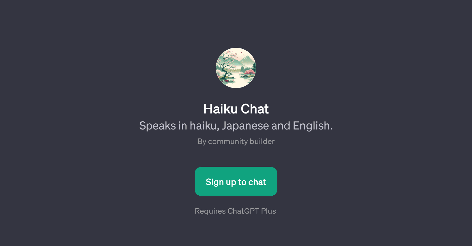 Haiku Chat