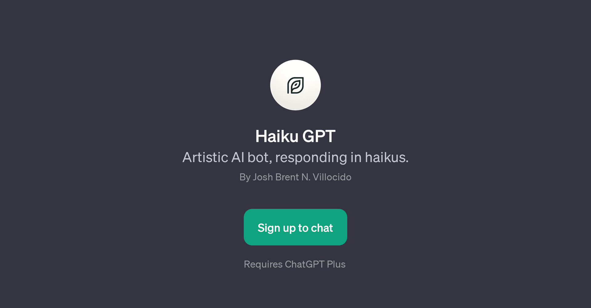 Haiku GPT