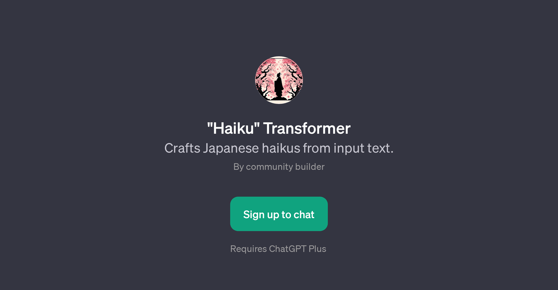 Haiku Transformer