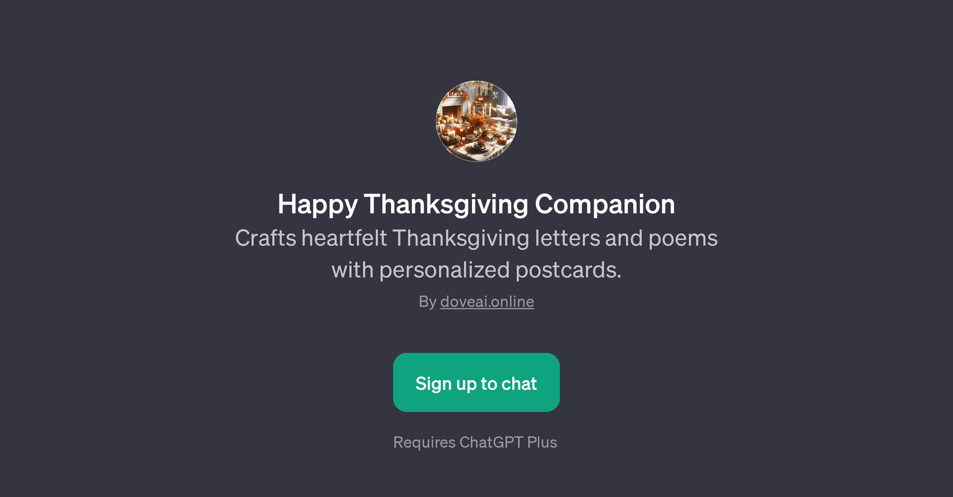 Happy Thanksgiving Companion