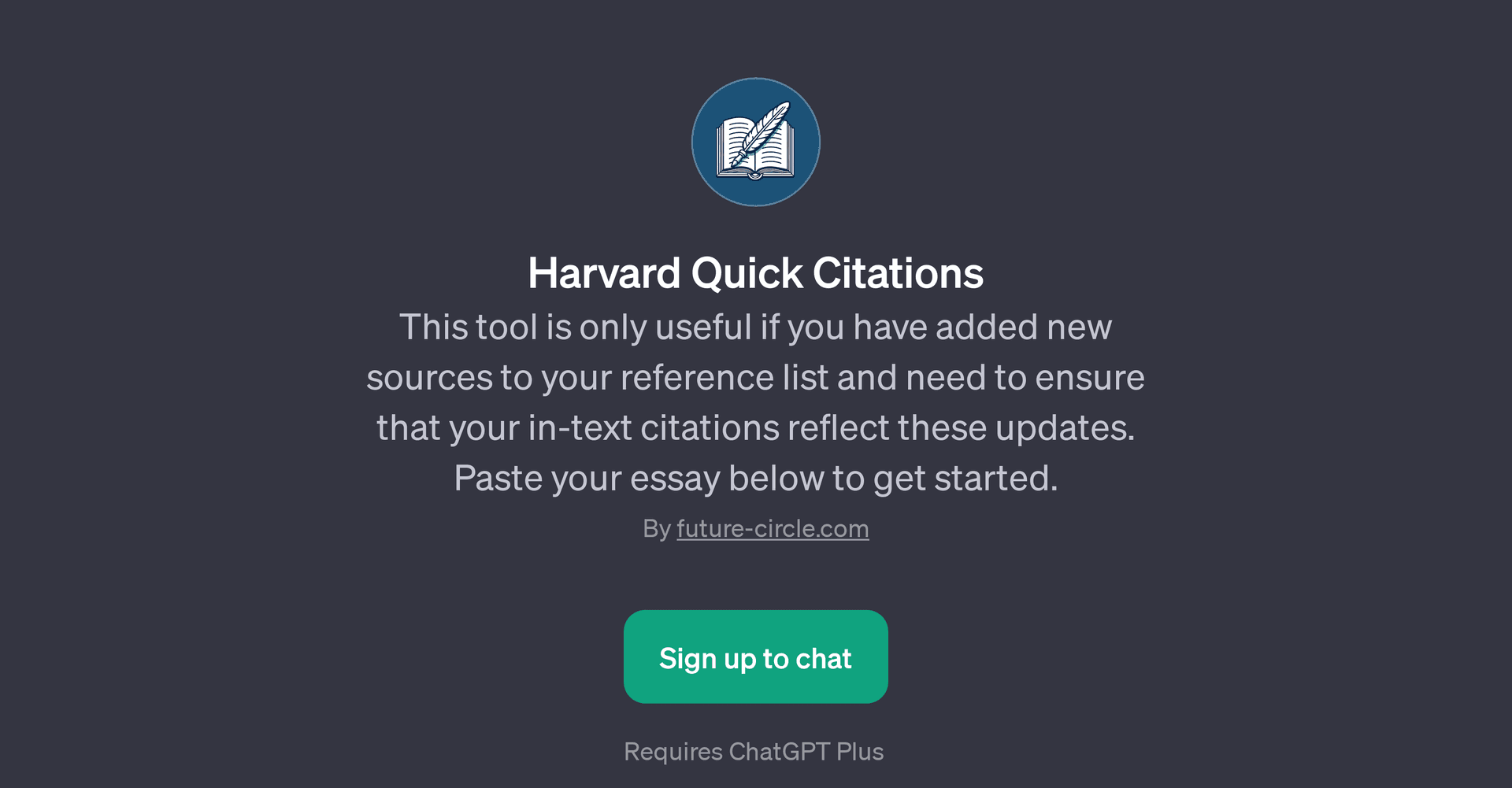 Harvard Quick Citations