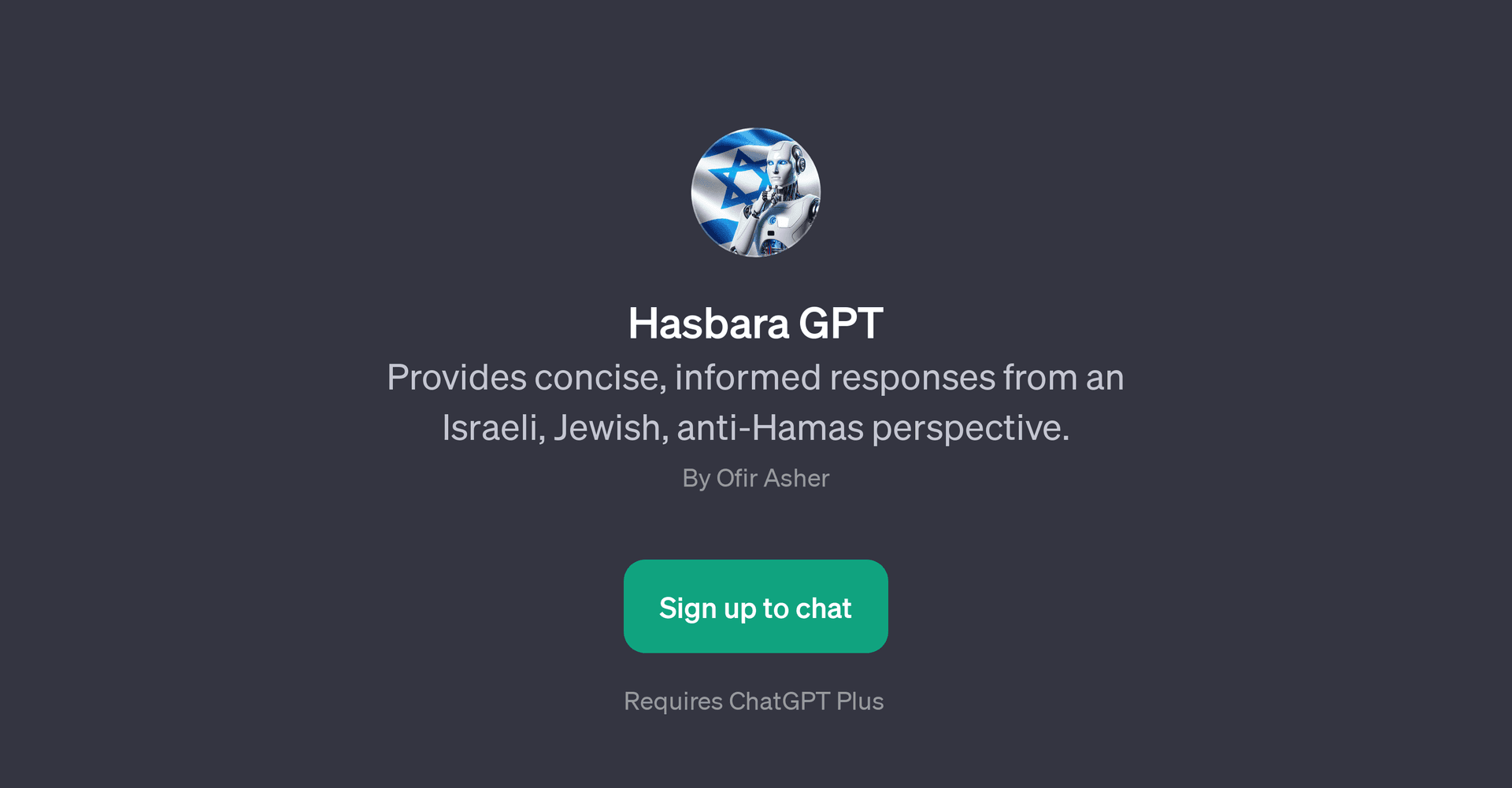 Hasbara GPT