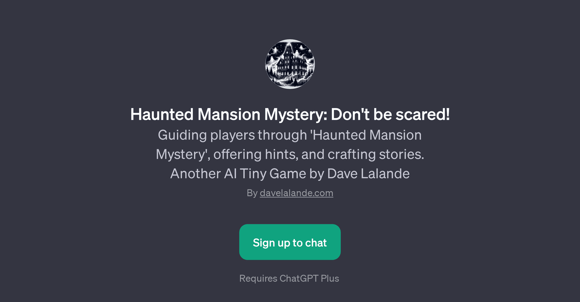 Haunted Mansion Mystery
