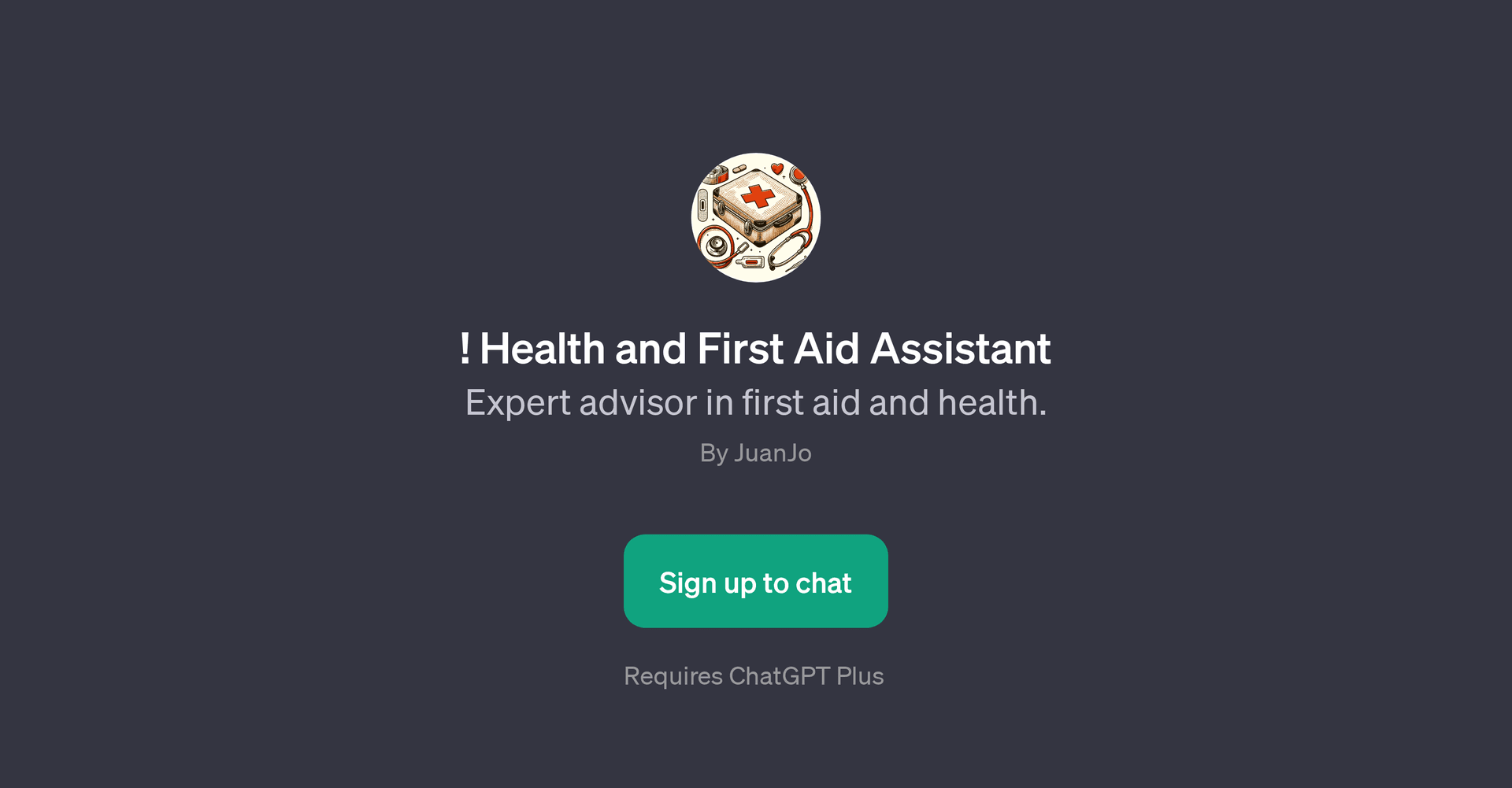 ! Health and First Aid Assistant