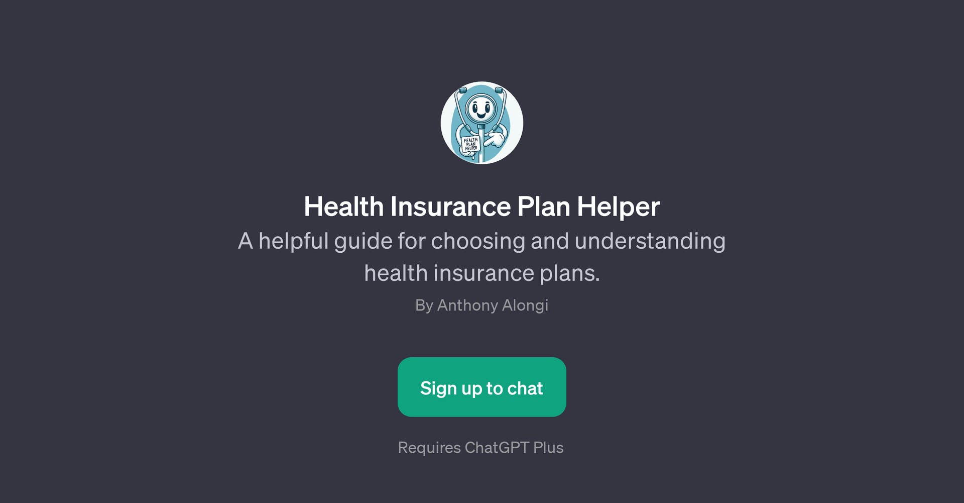 Health Insurance Plan Helper