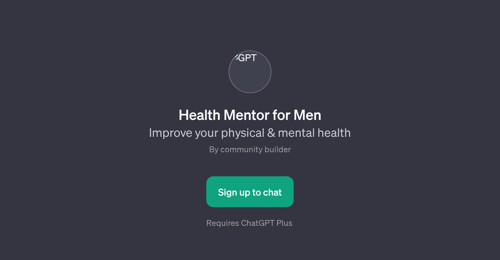 Health Mentor for Men