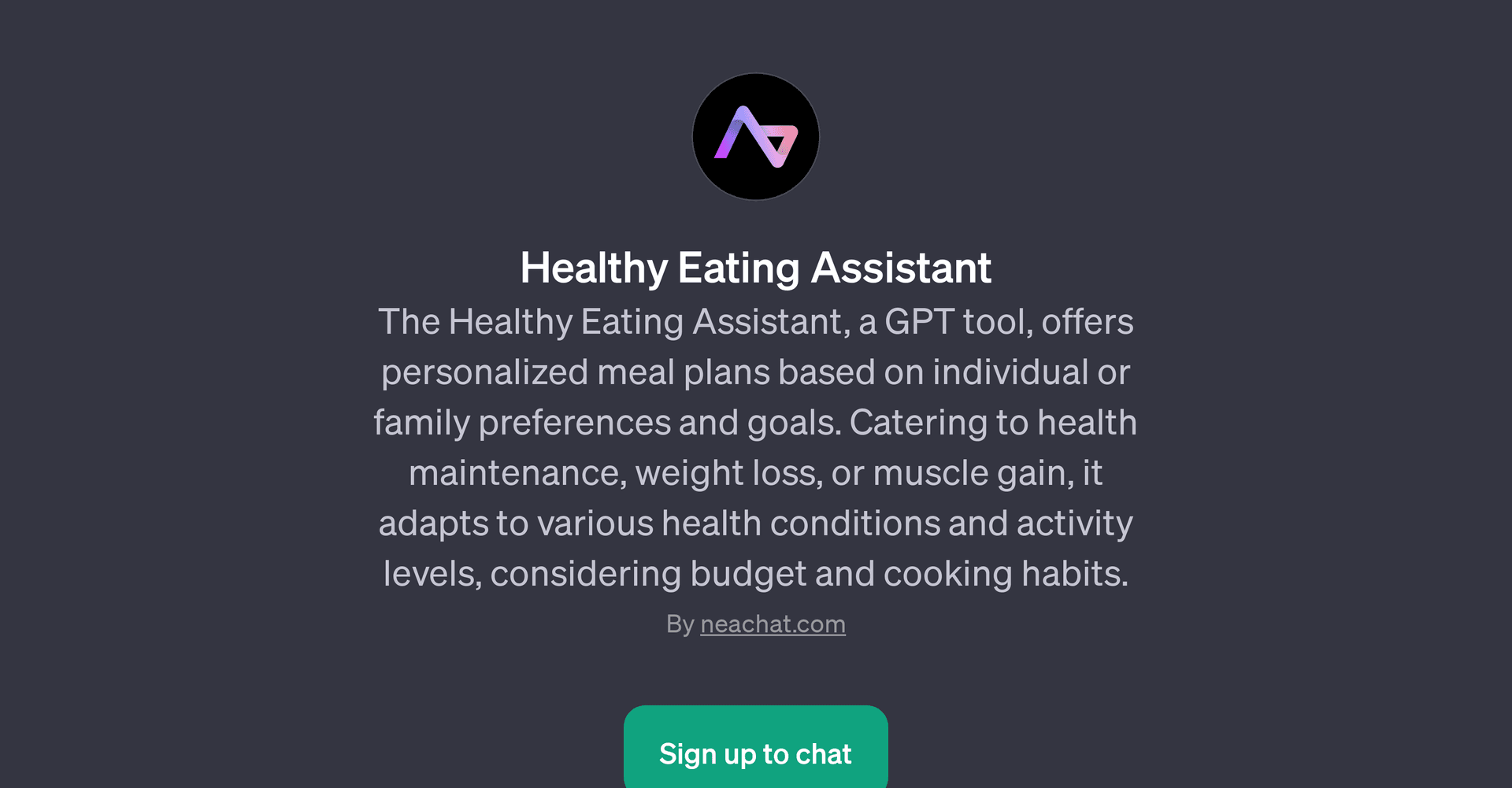 Healthy Eating Assistant