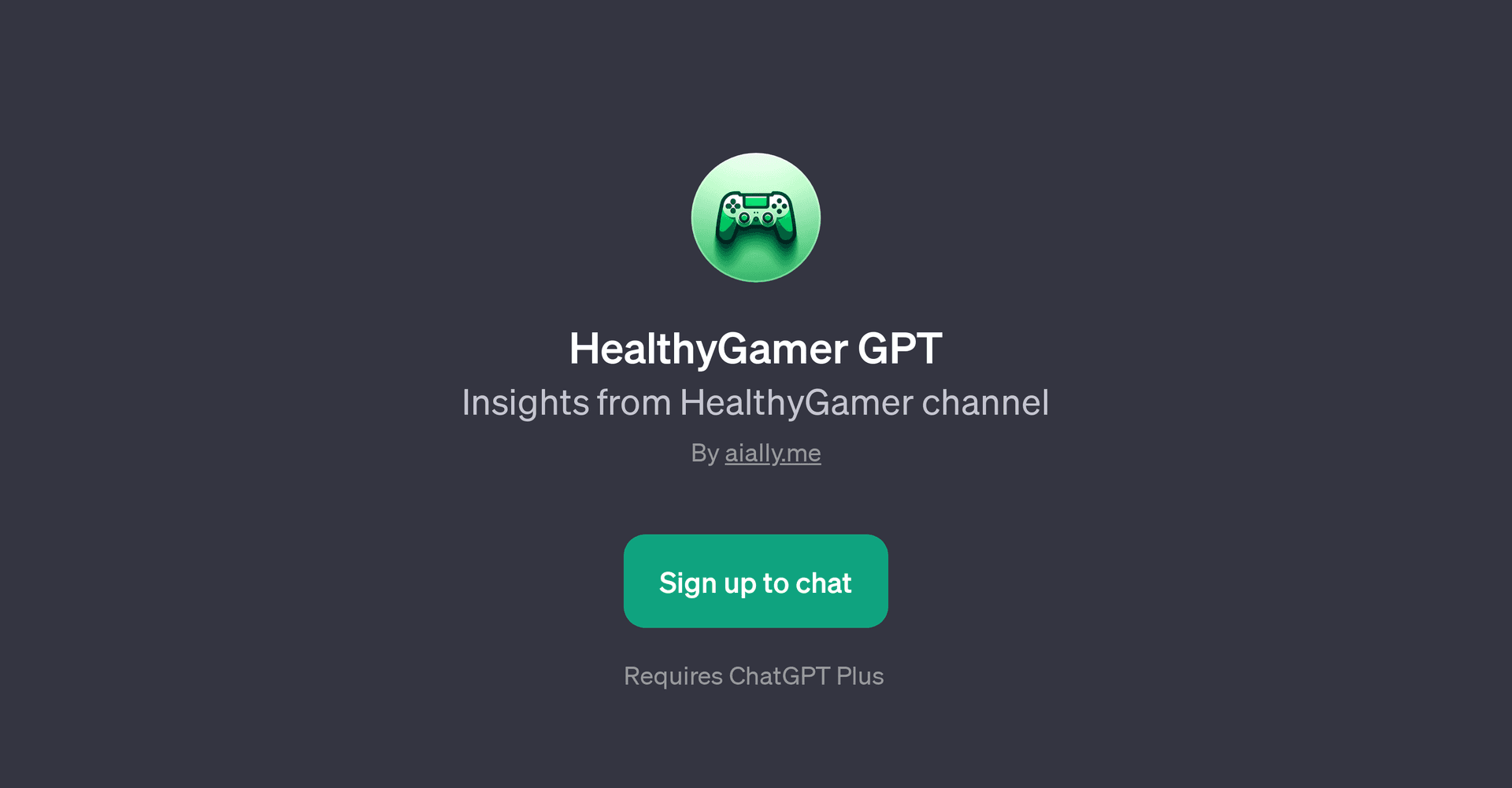 HealthyGamer GPT