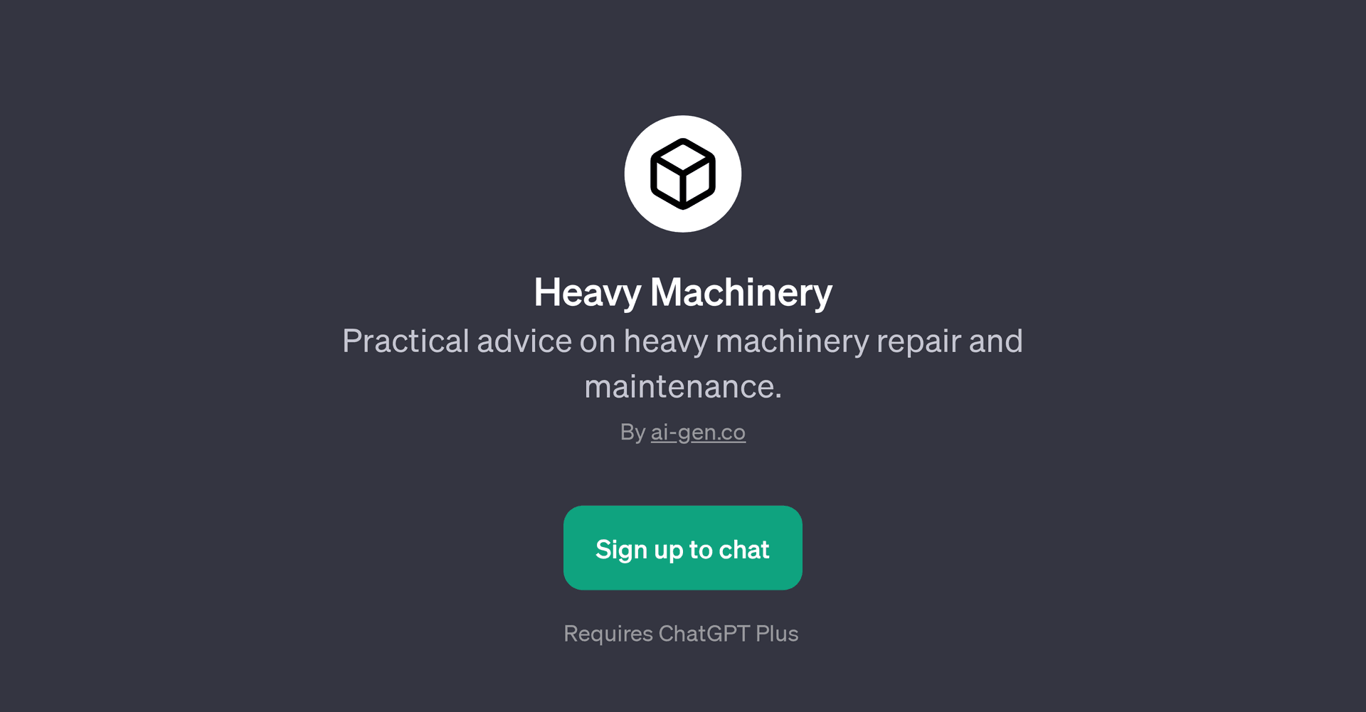 Heavy Machinery