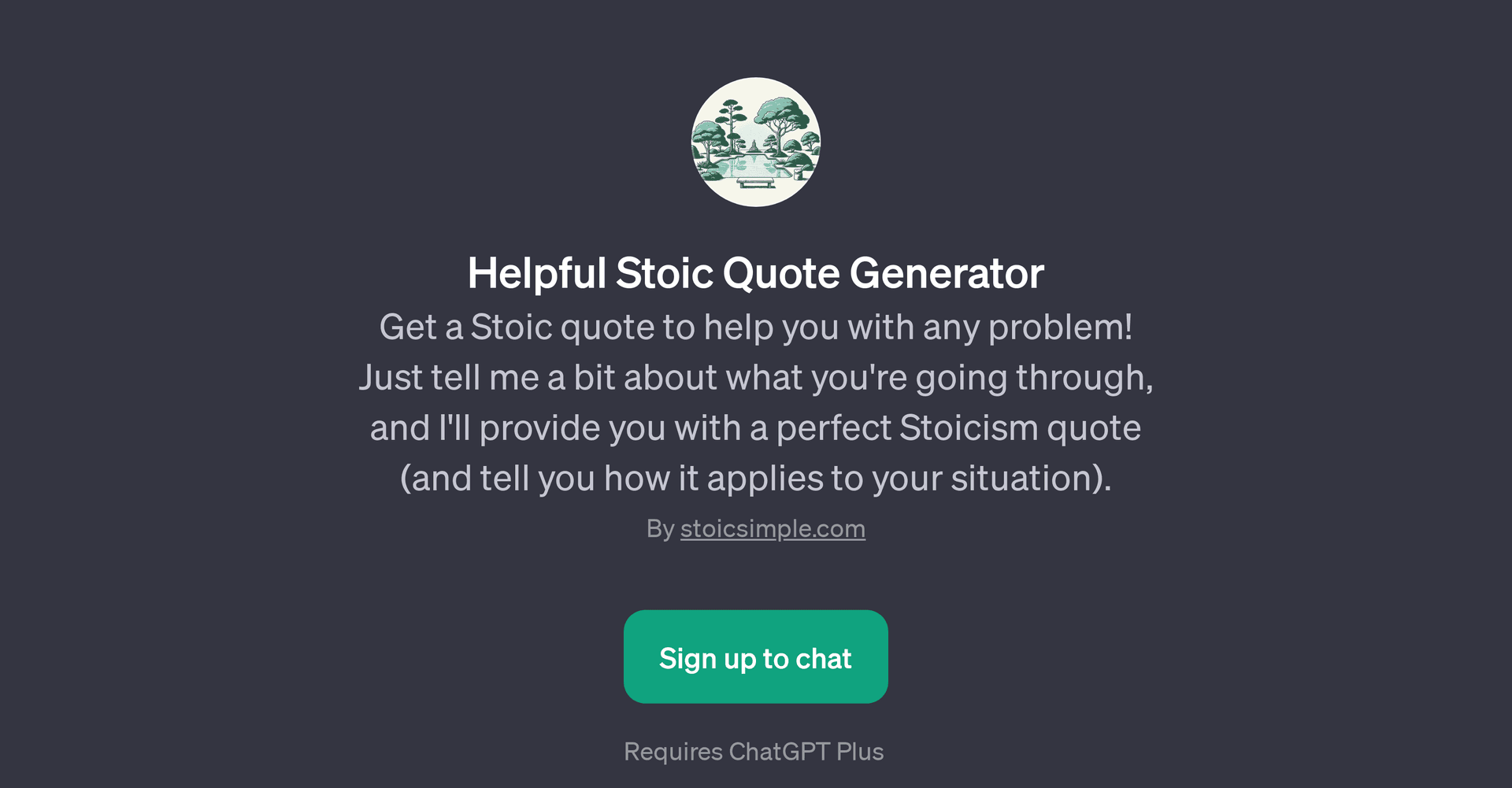 Helpful Stoic Quote Generator