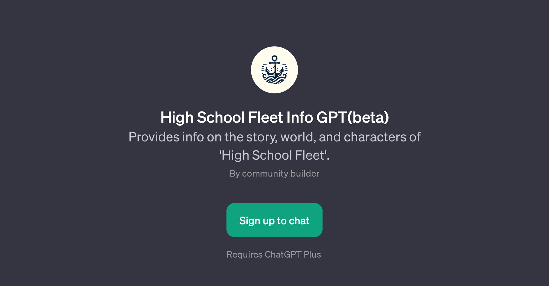 High School Fleet Info GPT(beta)