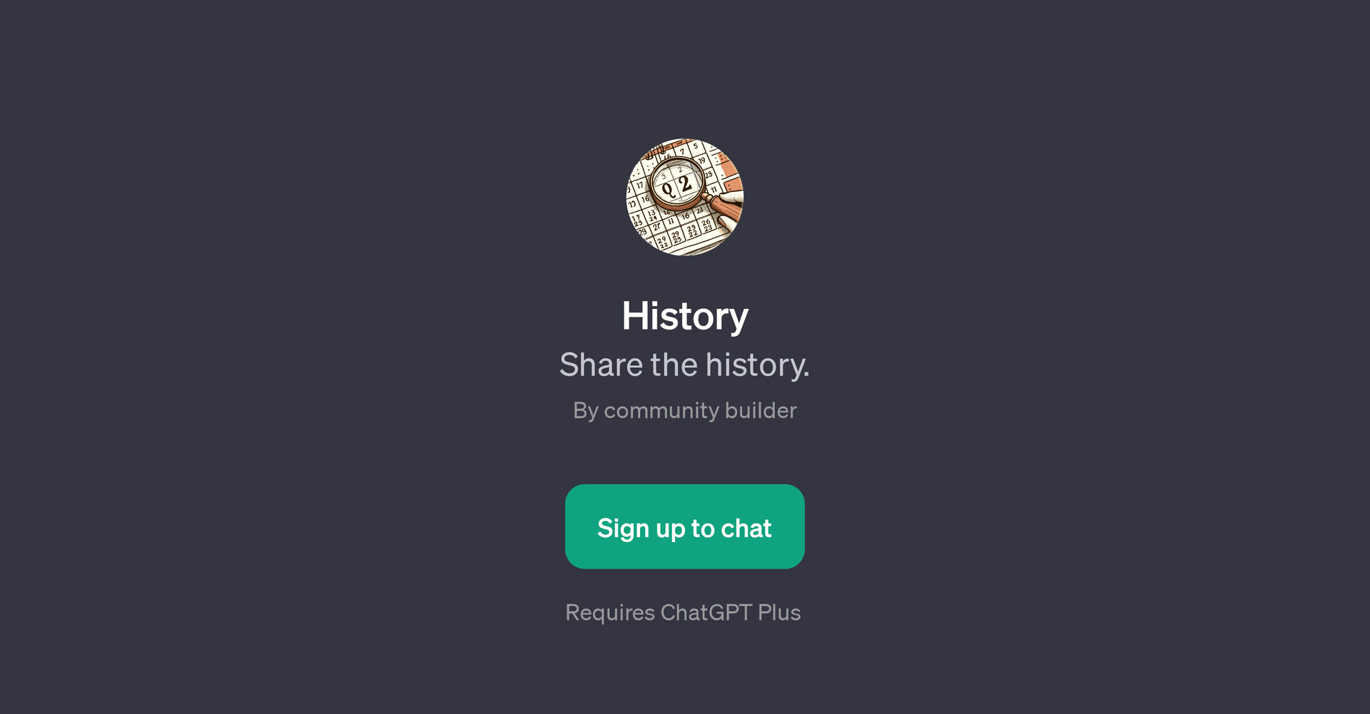 History