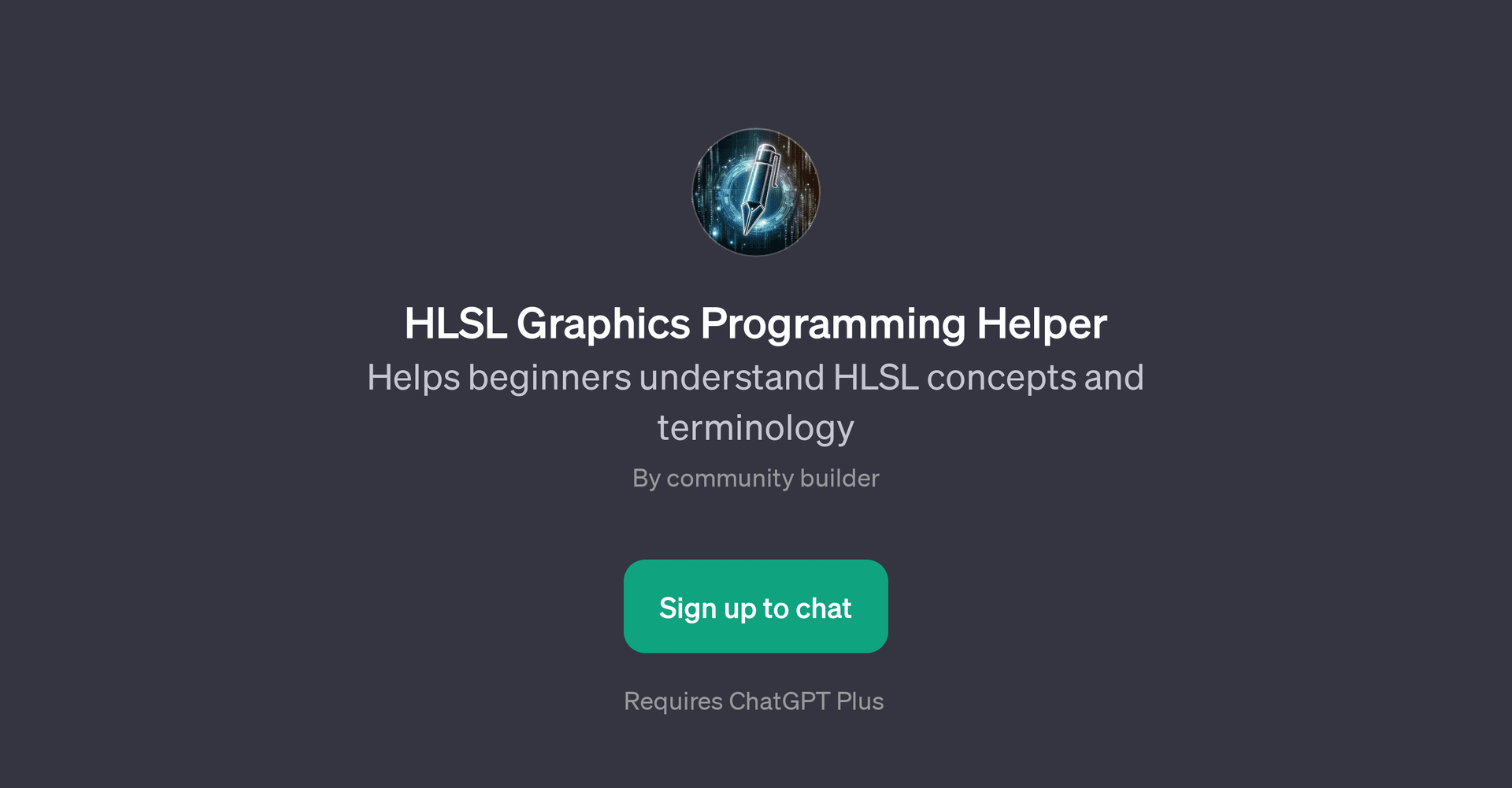 HLSL Graphics Programming Helper