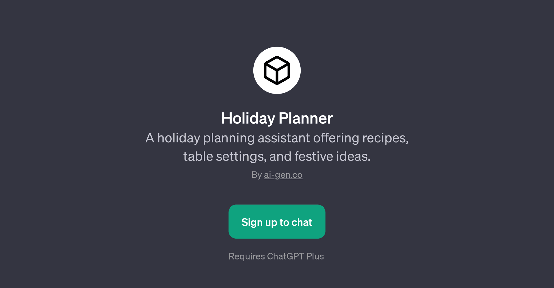 Holiday Planner