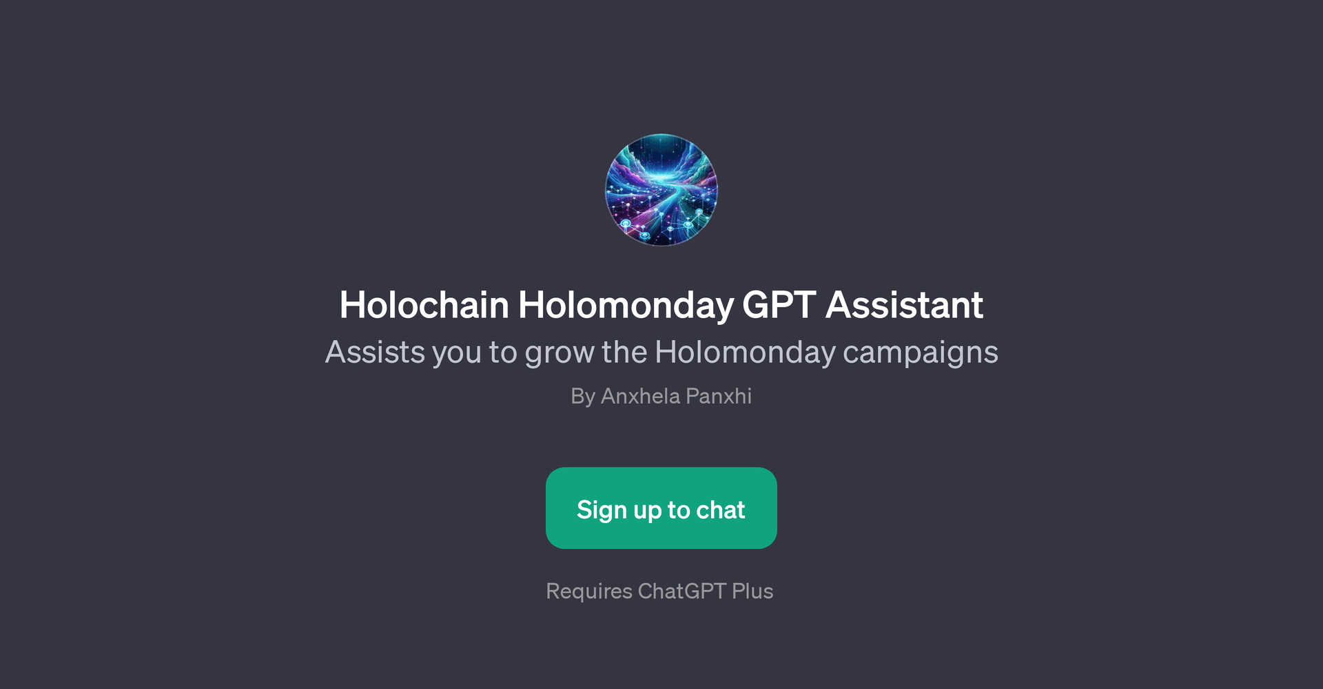 Holochain Holomonday GPT Assistant