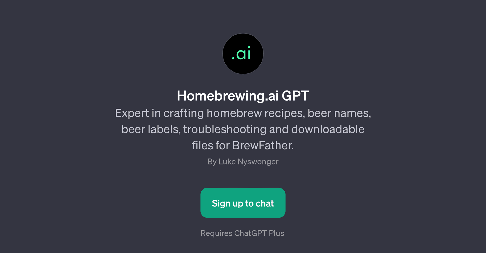 Homebrewing.ai GPT