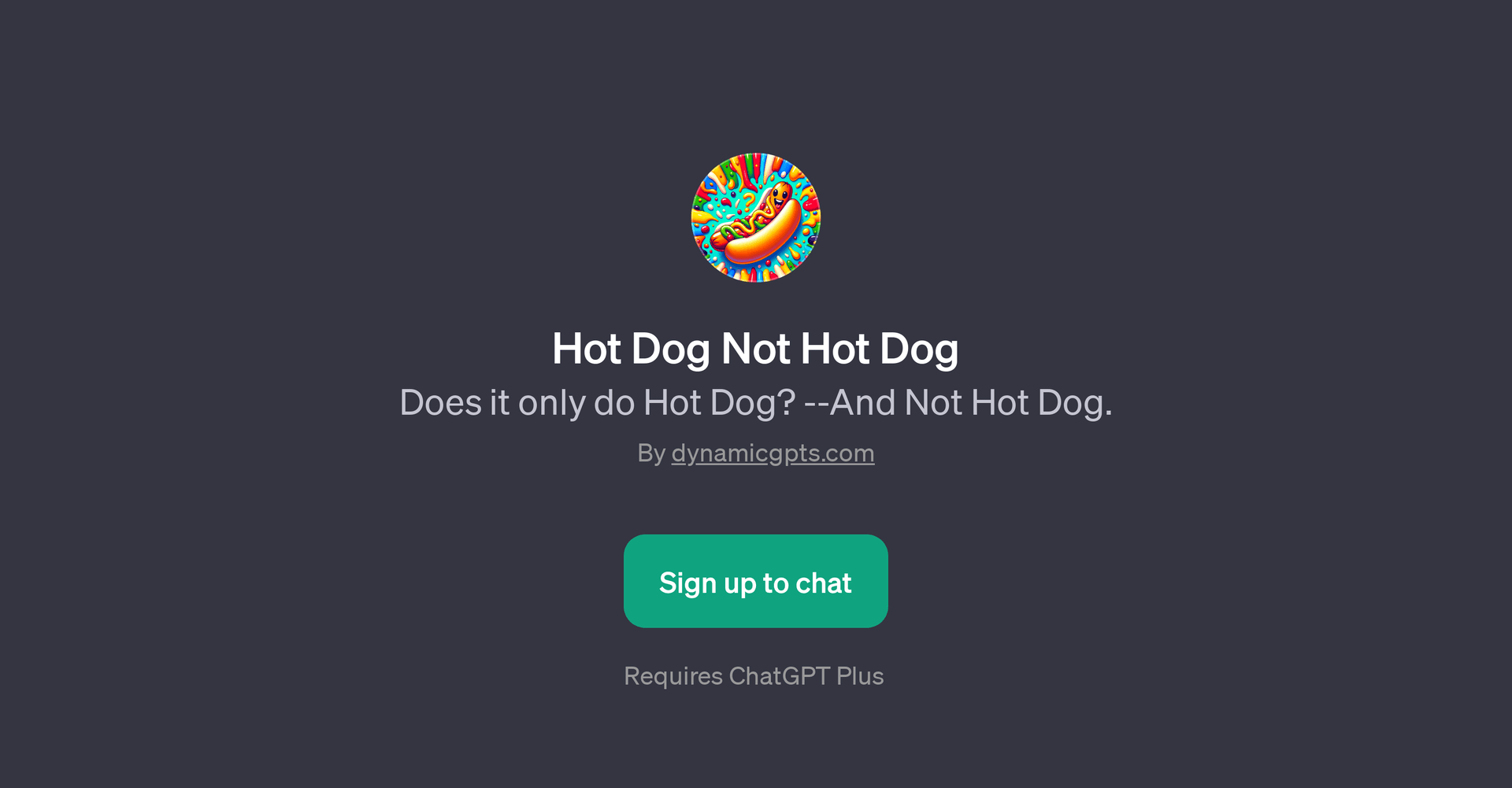 Hot Dog Not Hot Dog