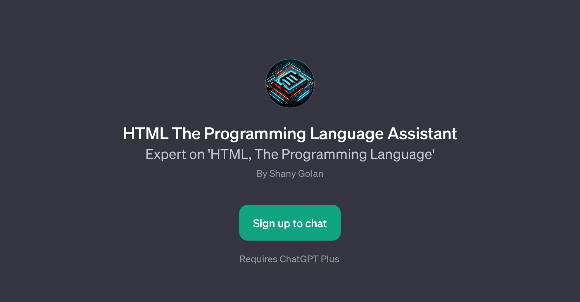 HTML The Programming Language Assistant