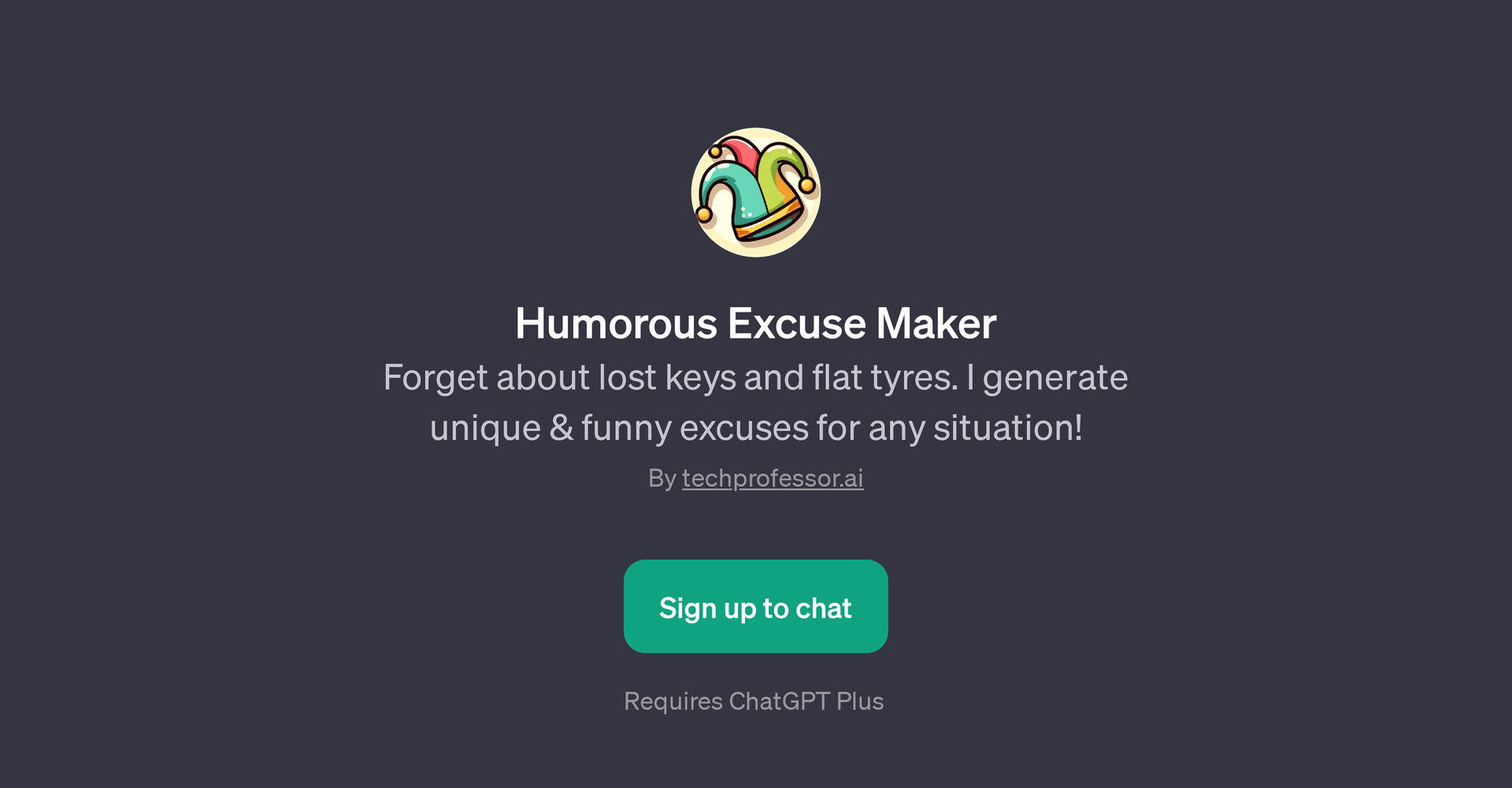 Humorous Excuse Maker