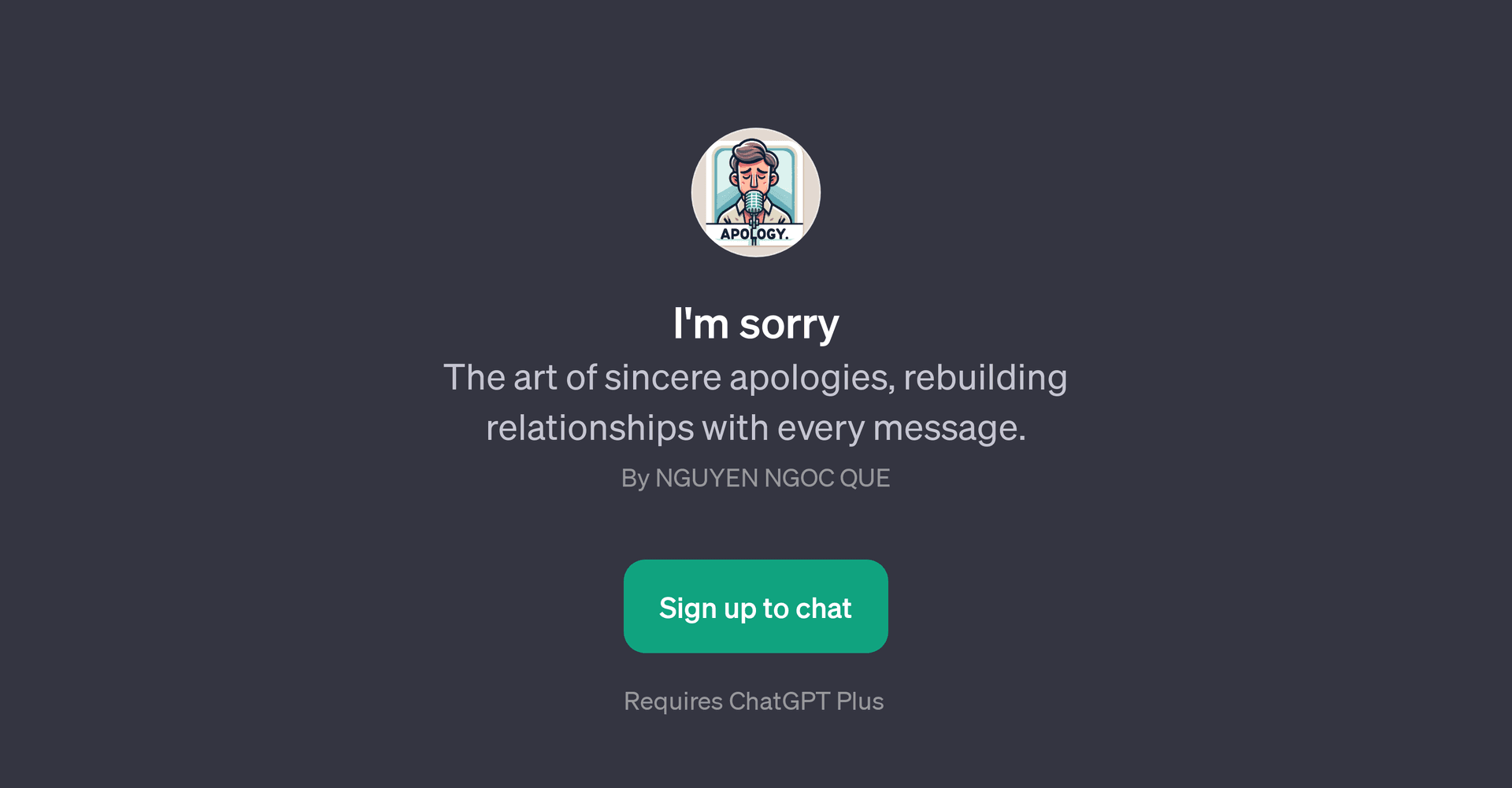 I'm Sorry