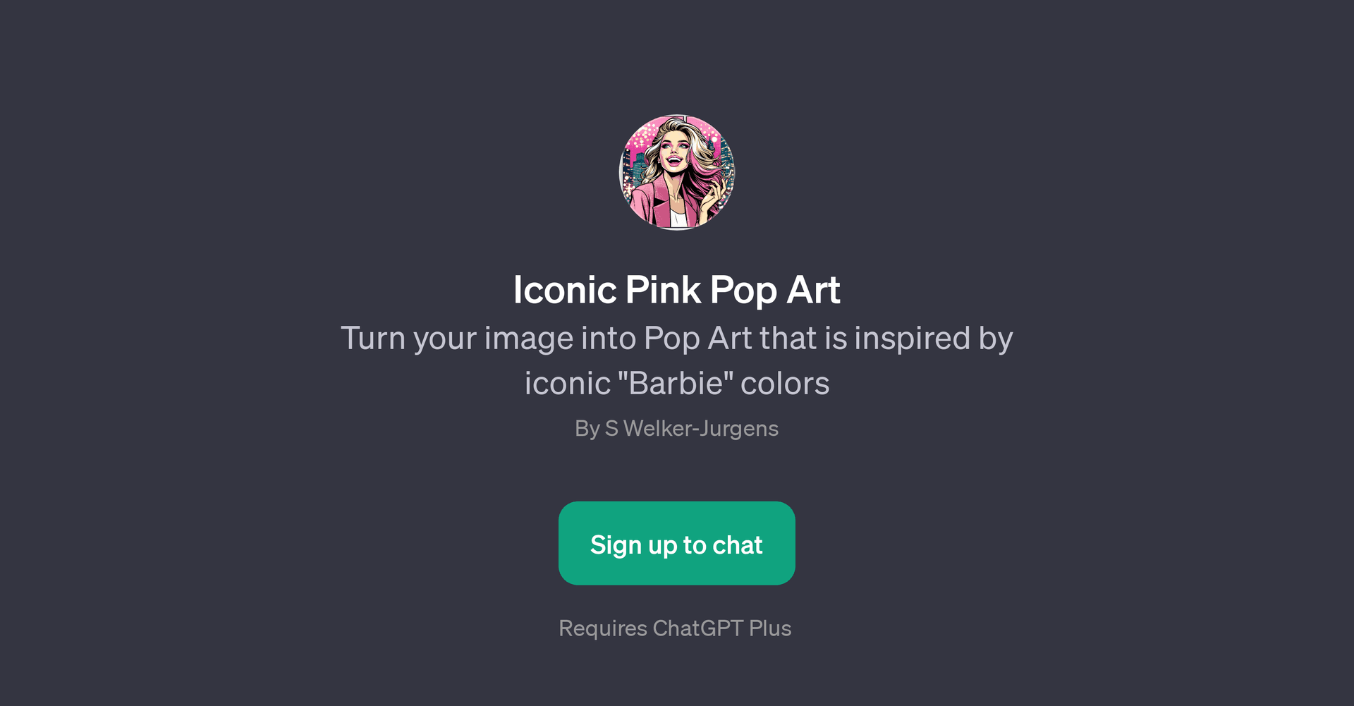 Iconic Pink Pop Art
