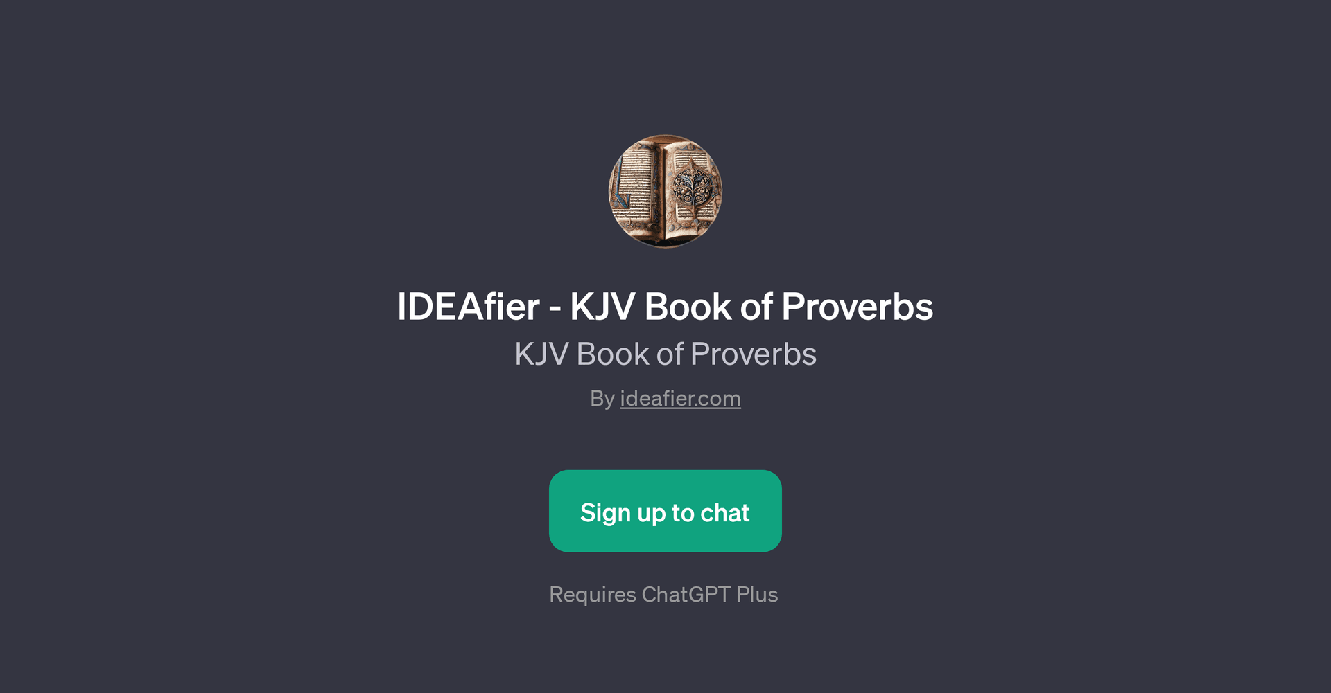 IDEAfier - KJV Book of Proverbs